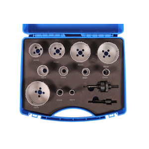 HSS-Co8 PROFILINE Bimetall-Lochsgen Universal in 9-tlg. Kunststoffkoffer