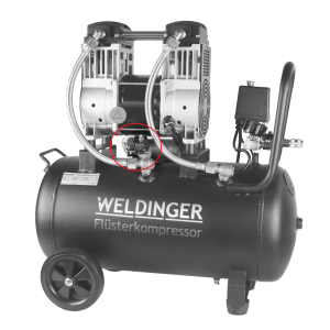 WELDINGER Flüster- Magnetventil für Druckluftkompressoren 380V