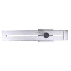 WELDINGER Edelstahl-Streichma 0-200 mm mit Feststellschraube aus Metall