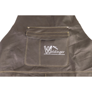 WELDINGER Schweierschrze Premium schwarz Rindnarbenleder 98x80 cm