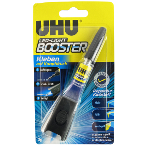 UHU BOOSTER 3g Tube  mit UV Lampe  kleben in Sekunden!