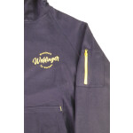 Hoodie Sweatshirt WELDINGER Navy Größe XXL mit Kapuze und gelben Akzenten