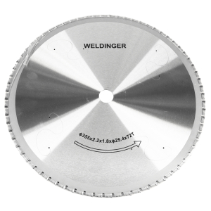 Sägeblatt 72 Zähne für  MetallKaltsäge Kappsäge  MS355 von WELDINGER