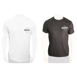 T-Shirt WELDINGER mit Logoprint schwarz oder weiß Größe S-XXL