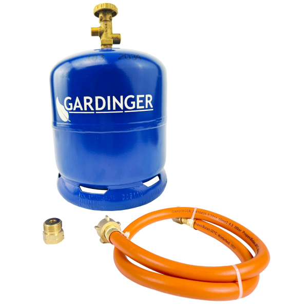 Aktionsset GARDINGER PROFILL907-Gas Flasche 2,5kg + Umfüllschlauch