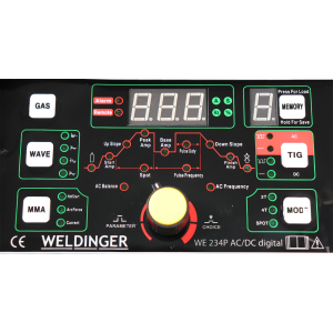 B-Ware WELDINGER WE 234P AC/DC digital WIG-Schweiinverter fr Aluminium 230 A