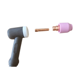 WIG-Stubby Gaslinsen Set TYP17/26  1,6 mm / 2,4 mm 15-teilig (Keramik + Glaskappen) WELDINGER