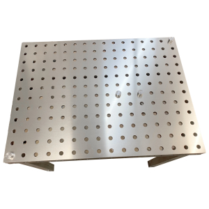 ALU Tischauflage gelocht 800x600x3 mm für Arbeiten mit Edelstahl und empfindlichen Materialien
