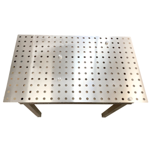 ALU Tischauflage gelocht 1000x600x2 mm fr Arbeiten mit Edelstahl und empfindlichen Materialien