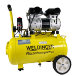 WELDINGER FK 120 turbo Flüsterkompressor 1500 W 2800...