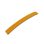 Selbstklebendes Schweißband Stirnband für Kopfschirm gelb 210 x 27 mm
