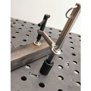 Schweitisch-Schraubzwinge pro 120x150 mm System 16 Knebelgriff WELDINGER