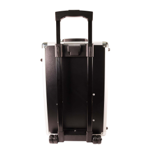 Transporttrolley fr Aluminiumkoffer Ltfreund mit Teleskopgriff und Rollen