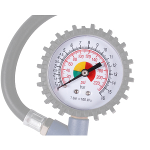 Kunststoffscheibe fr  WELDINGER Druckluft Reifenfller mit Schlauch und Manometer
