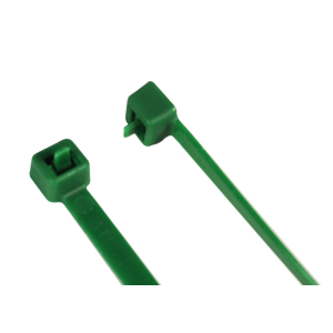  Mehrweg-Kabelbinder, wiederlösbar 4,8 x160 mm, 100 Stück, grün