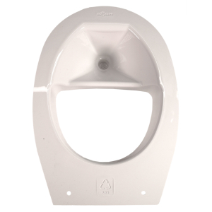 Trocken Trenn Toilette INI Kompostklo Trenneinsatz ABS wei mit 1,5 m Spiralschlauch