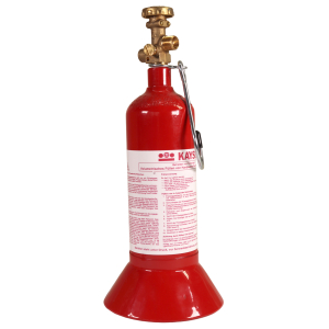 B-Ware Kleinstflasche leere befüllbare Handwerkerflasche 0,425 kg Propan nahtlos gezogen mit Fuß