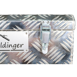 WELDINGER Aluminium Transportkiste 42 x 55 x 25 cm, Werkzeugkiste Aufbewahrungsbox Alu-Koffer