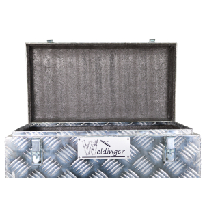 WELDINGER Aluminium Transportkiste Gro 55 x 30 x 40 cm, Werkzeugkiste Aufbewahrungsbox Alu-Koffer