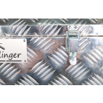 WELDINGER Aluminium Transportkiste Groß 55 x 30 x 40 cm, Werkzeugkiste Aufbewahrungsbox Alu-Koffer