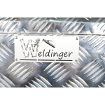 WELDINGER Aluminium Transportkiste Groß 55 x 30 x 40 cm, Werkzeugkiste Aufbewahrungsbox Alu-Koffer