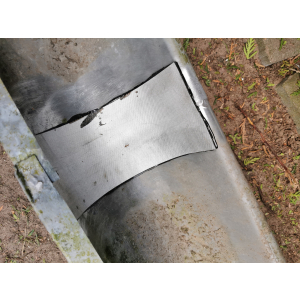 Dachrinnen Pflaster schwarz 4 Stck 250mm x 80mm Reparatur von Dachrinnen mit Heiluftfhn von WELDINGER