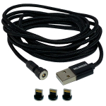 magnetisches USB- Ladekabel 540° TYP C Micro USB oder...