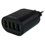 Qualitäts USB 4-fach Schnell-Ladegerät 100-240V...