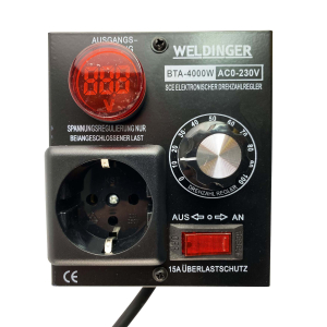 WELDINGER Spannungsregler AC 230V 9A 4000W, 29,99 €