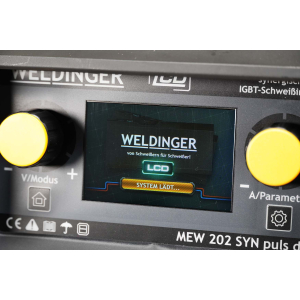 WELDINGER MEW 202 SYN puls dig 200A synergisches MIG/MAG Puls-Schweißgerät Zweirollenantrieb