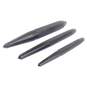 WELDINGER Krner mit Hartmetallspitze 3er-Set Gre S M L