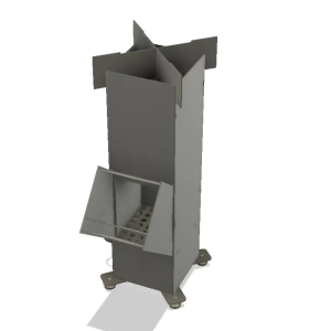 Raketenofen Rocketstove Bausatz zum zusammenschweien, 3mm Materialstrke