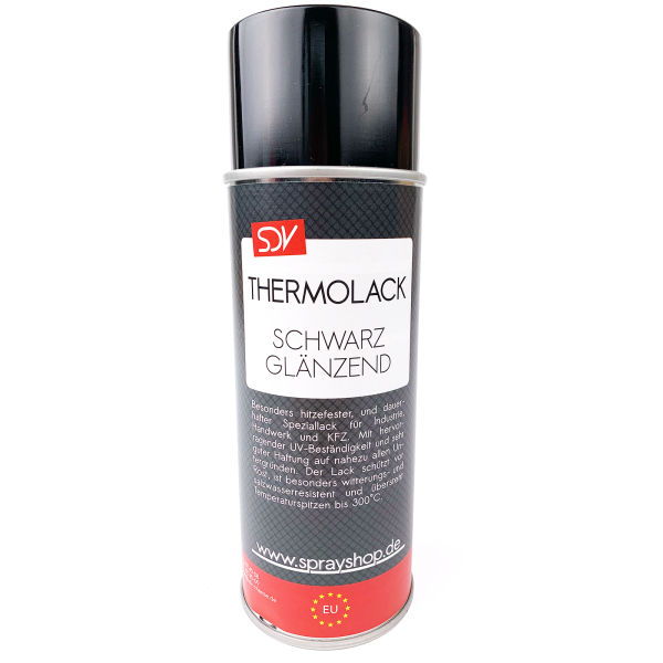 Thermolack Auspufflack Schwarz glänzend -Spray für Metalle 400 ml Spr, 5,99  €