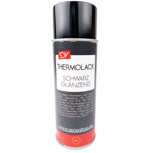 Thermolack Auspufflack Schwarz glänzend -Spray für  Metalle 400 ml Spraydose bis 600°C