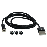 magnetisches USB- Ladekabel 540° SET 1m + 3x USB micro
