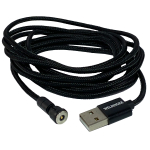 SET 4er Ladegerät3.0 + 2m magnetisches USB- Ladekabel 540° + 3x USB TYP C
