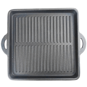 Grillplatte Guss  fr einflammigen universal-Kartuschen Kocher + Rocket Stove   23cm Durchmesser