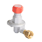 Regler 0,5-4 bar Handwerkerflasche regelbar Eingang und Ausgang 3/8"links