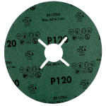 Atlas Fiberscheibe 125x22,23 mm K120 Schleifscheibe für Trennschleifer