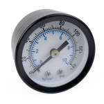 WELDINGER Manometer 40 mm Echtglas für...