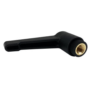 Klemmhebel verstellbar M10   R=80 H=63,1 aus Kunststoff schwarz