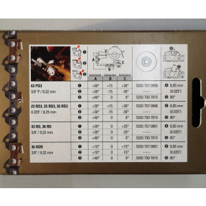 Sgekette Hartmetall Stihl Duro Halbm.,3/8x1,6, 60 Treibglieder 40 cm
