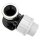 20mm PP Wandhalter Wandscheibe Innengewinde 1/2" V2A Ring