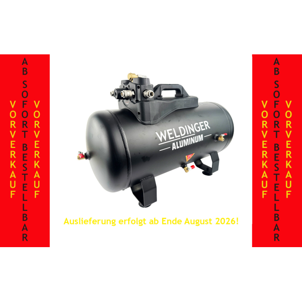 Drucklufttank 36l Aluminium Erweiterung für Kompressoren, 149,99