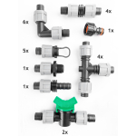 Fittingsset 1 für 16 mm PE-Schlauch...