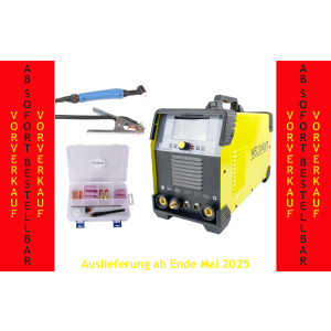 Set WELDINGER WIG-Schweißgerät WE 204P ACDC LCD mit WIG-Set 1