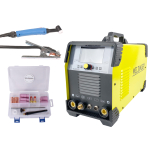 Set WELDINGER WIG-Schweißgerät WE 204P ACDC LCD mit WIG-Set 1