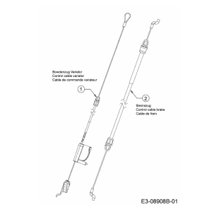 Bowdenzug Antrieb MTD Cub Cadet und weitere