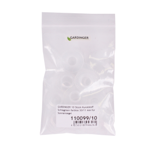GARDINGER 10 Stck Kunststoff Schlagsen farblos 30/11 mm fr Sonnensegel