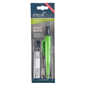 Pica-DRY Metal Set Automatic Pen mit Anreißnadel + Graphitmine für Metallbauer